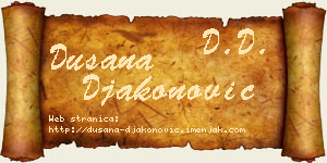 Dušana Đakonović vizit kartica